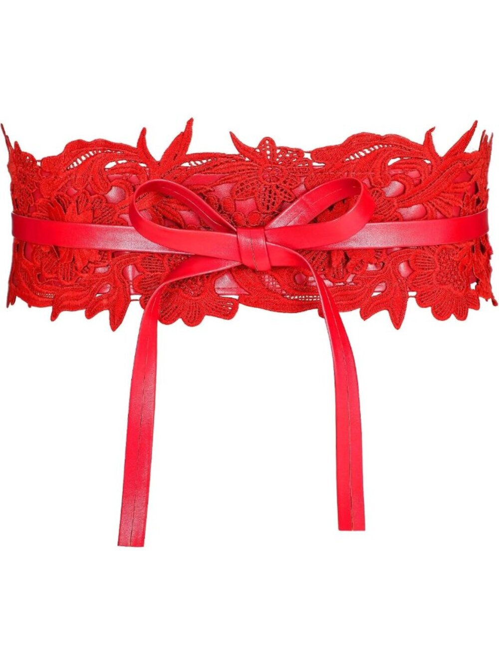 Lace Waist Belt for Women - Corset Cinch Wide Obi Belt, Bowknot Wrap, Boho Style